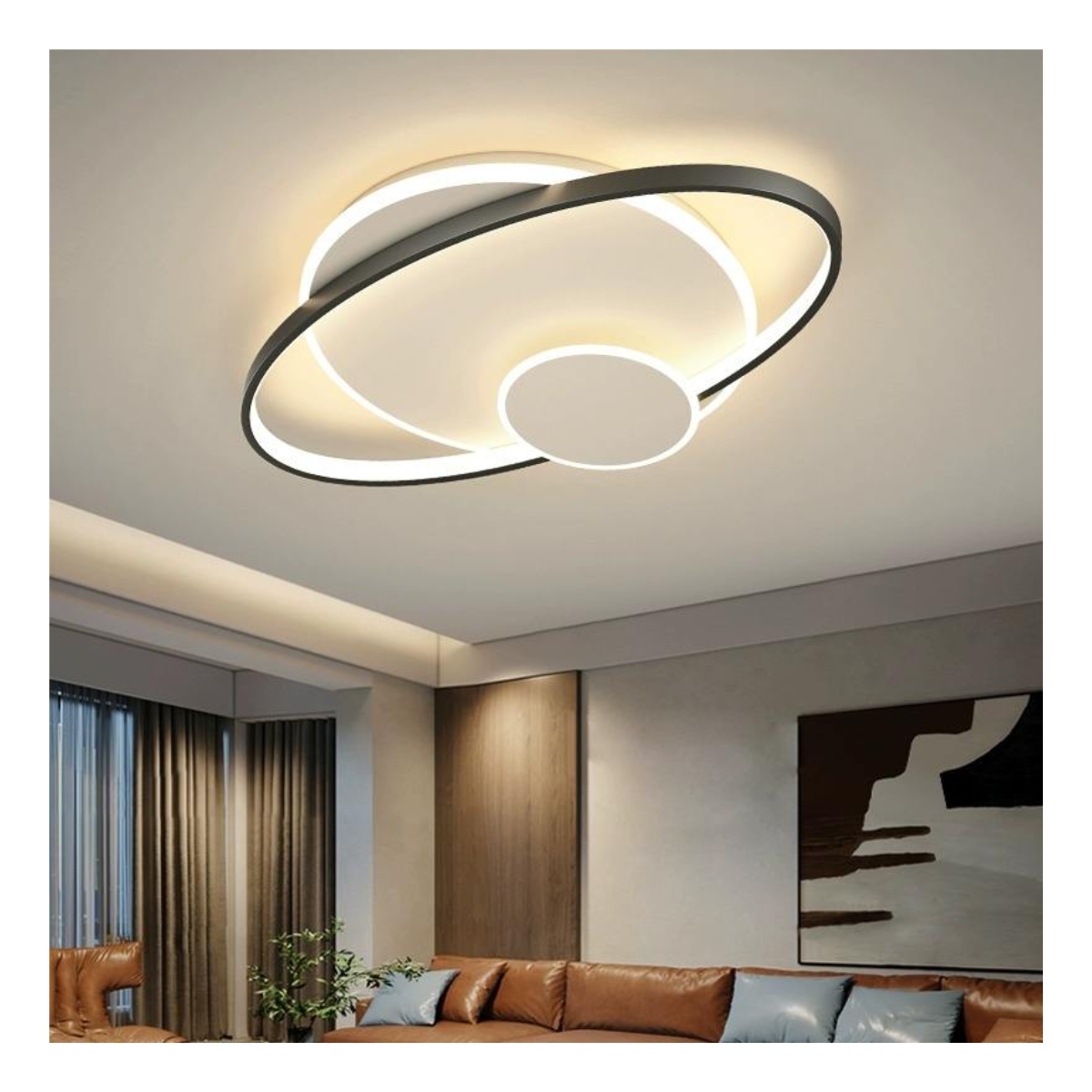 Tilted Rim Ceiling Light
